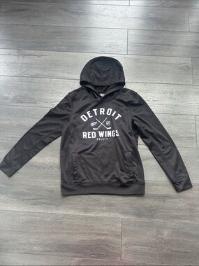 Detroit Red Wings Black Pullover Hoodie